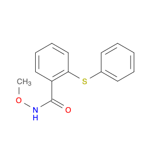 Benzamide, N-methoxy-2-(phenylthio)-