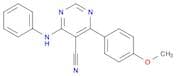 5-Pyrimidinecarbonitrile, 4-(4-methoxyphenyl)-6-(phenylamino)-