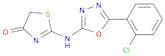 2-((5-(2-Chlorophenyl)-1,3,4-oxadiazol-2-yl)amino)thiazol-4(5H)-one