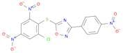 1,2,4-Oxadiazole, 5-[(2-chloro-4,6-dinitrophenyl)thio]-3-(4-nitrophenyl)-