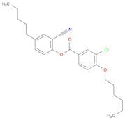 Benzoic acid, 3-chloro-4-(hexyloxy)-, 2-cyano-4-pentylphenyl ester