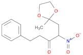 3-Pentanone, 1-(2-methyl-1,3-dioxolan-2-yl)-2-nitro-5-phenyl-