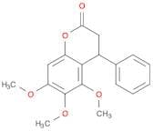 2H-1-Benzopyran-2-one, 3,4-dihydro-5,6,7-trimethoxy-4-phenyl-