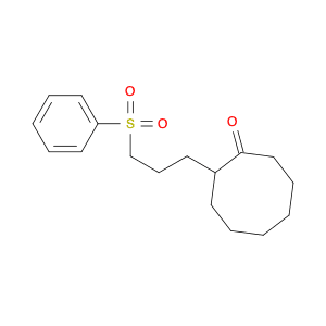 Cyclooctanone, 2-[3-(phenylsulfonyl)propyl]-