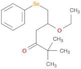 3-Hexanone, 5-ethoxy-2,2-dimethyl-6-(phenylseleno)-