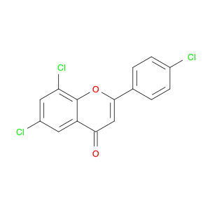 4H-1-Benzopyran-4-one, 6,8-dichloro-2-(4-chlorophenyl)-