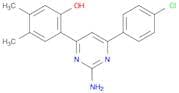 Phenol, 2-[2-amino-6-(4-chlorophenyl)-4-pyrimidinyl]-4,5-dimethyl-