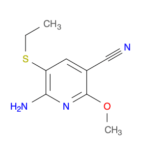 3-Pyridinecarbonitrile, 6-amino-5-(ethylthio)-2-methoxy-