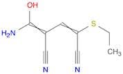 2-Pentenedinitrile, 4-(aminohydroxymethylene)-2-(ethylthio)-