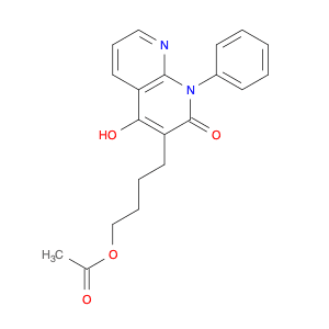 1,8-Naphthyridin-2(1H)-one, 3-[4-(acetyloxy)butyl]-4-hydroxy-1-phenyl-
