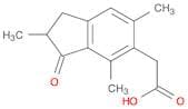 1H-Indene-5-acetic acid, 2,3-dihydro-2,4,6-trimethyl-3-oxo-