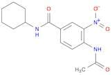 Benzamide, 4-(acetylamino)-N-cyclohexyl-3-nitro-
