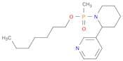 Phosphinic acid, methyl[2-(3-pyridinyl)-1-piperidinyl]-, heptyl ester