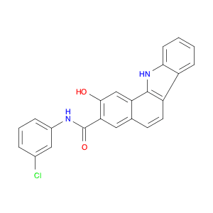 11H-Benzo[a]carbazole-3-carboxamide, N-(3-chlorophenyl)-2-hydroxy-