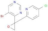 Pyrimidine, 5-bromo-4-[2-(5-chloro-2-pyridinyl)oxiranyl]-