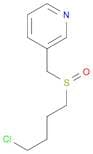Pyridine, 3-[[(4-chlorobutyl)sulfinyl]methyl]-