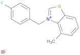 Benzothiazolium, 3-[(4-fluorophenyl)methyl]-4-methyl-, bromide