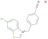 Benzothiazolium, 6-chloro-3-[(4-cyanophenyl)methyl]-, bromide