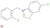 Benzothiazolium, 6-chloro-3-[(2-chlorophenyl)methyl]-, bromide