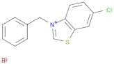 Benzothiazolium, 6-chloro-3-(phenylmethyl)-, bromide