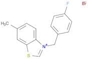 Benzothiazolium, 3-[(4-fluorophenyl)methyl]-6-methyl-, bromide