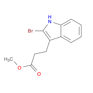 1H-Indole-3-propanoic acid, 2-bromo-, methyl ester