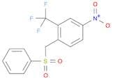 Benzene, 4-nitro-1-[(phenylsulfonyl)methyl]-2-(trifluoromethyl)-