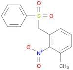 Benzene, 1-methyl-2-nitro-3-[(phenylsulfonyl)methyl]-
