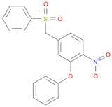 Benzene, 1-nitro-2-phenoxy-4-[(phenylsulfonyl)methyl]-