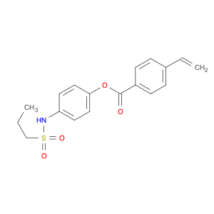 Benzoic acid, 4-ethenyl-, 4-[(propylsulfonyl)amino]phenyl ester