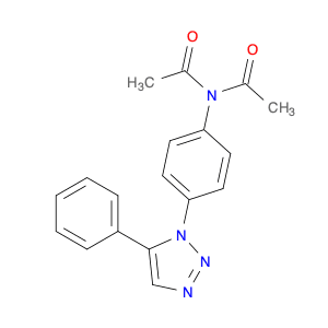 Acetamide, N-acetyl-N-[4-(5-phenyl-1H-1,2,3-triazol-1-yl)phenyl]-