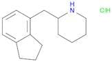 Piperidine, 2-[(2,3-dihydro-1H-inden-4-yl)methyl]-, hydrochloride