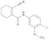 1-Cyclohexene-1-carboxamide, N-(4-chloro-3-methoxyphenyl)-2-cyano-