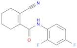 1-Cyclohexene-1-carboxamide, 2-cyano-N-(2,4-difluorophenyl)-