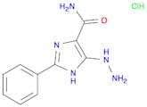 1H-Imidazole-4-carboxamide, 5-hydrazino-2-phenyl-, hydrochloride
