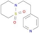 2H-1,2-Thiazine, tetrahydro-2-[2-(4-pyridinyl)ethyl]-, 1,1-dioxide