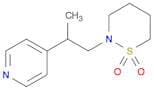 2H-1,2-Thiazine, tetrahydro-2-[2-(4-pyridinyl)propyl]-, 1,1-dioxide