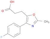 5-Oxazolepropanoic acid, 4-(4-fluorophenyl)-2-methyl-