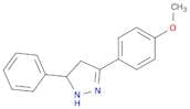 1H-Pyrazole, 4,5-dihydro-3-(4-methoxyphenyl)-5-phenyl-