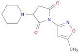 2,5-Pyrrolidinedione, 1-(5-methyl-3-isoxazolyl)-3-(1-piperidinyl)-
