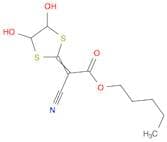 Acetic acid, cyano(4,5-dihydroxy-1,3-dithiolan-2-ylidene)-, pentyl ester