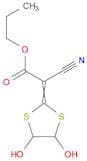 Acetic acid, cyano(4,5-dihydroxy-1,3-dithiolan-2-ylidene)-, propyl ester