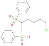 Benzene, 1,1'-[(5-chloropentylidene)bis(sulfonyl)]bis-