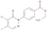 Benzoic acid, 4-(5-chloro-4-fluoro-6-oxo-1(6H)-pyridazinyl)-, ethyl ester