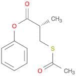 Propanoic acid, 3-(acetylthio)-2-methyl-, phenyl ester, (S)-