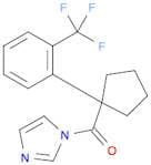 1H-Imidazole, 1-[[1-[2-(trifluoromethyl)phenyl]cyclopentyl]carbonyl]-