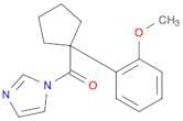 1H-Imidazole, 1-[[1-(2-methoxyphenyl)cyclopentyl]carbonyl]-