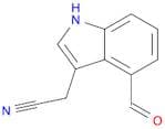1H-Indole-3-acetonitrile, 4-formyl-