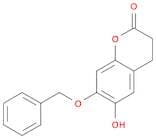 2H-1-Benzopyran-2-one, 3,4-dihydro-6-hydroxy-7-(phenylmethoxy)-