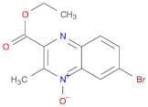2-Quinoxalinecarboxylic acid, 6-bromo-3-methyl-, ethyl ester, 4-oxide